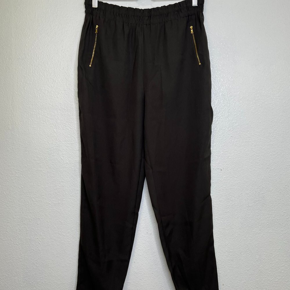 Soft Surroundings womens Light Weight Brown Elastic Waist Pants Size S